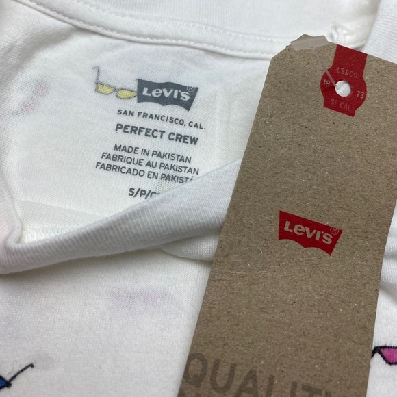👓Levi's®Sunglasses Print Perfect Pocket Tee👓 SzS - Picture 5 of 6